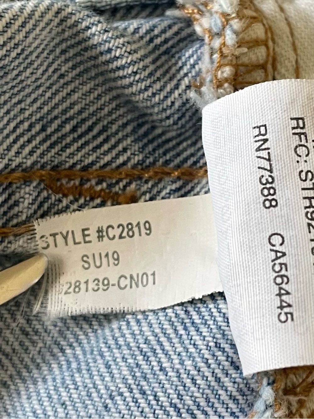 Madewell The Perfect Vintage Jeans Women’s 26 Blue Light Wash Distressed Casual - Picture 16 of 16